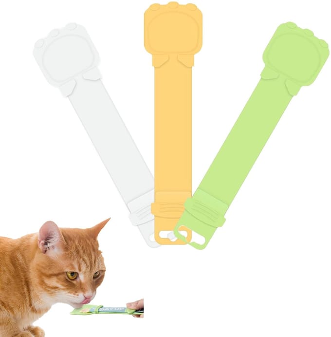 Dailygoods- Kattenlepel 3 Stuks - Lekvrije Voederlepels - Mini-Spatel