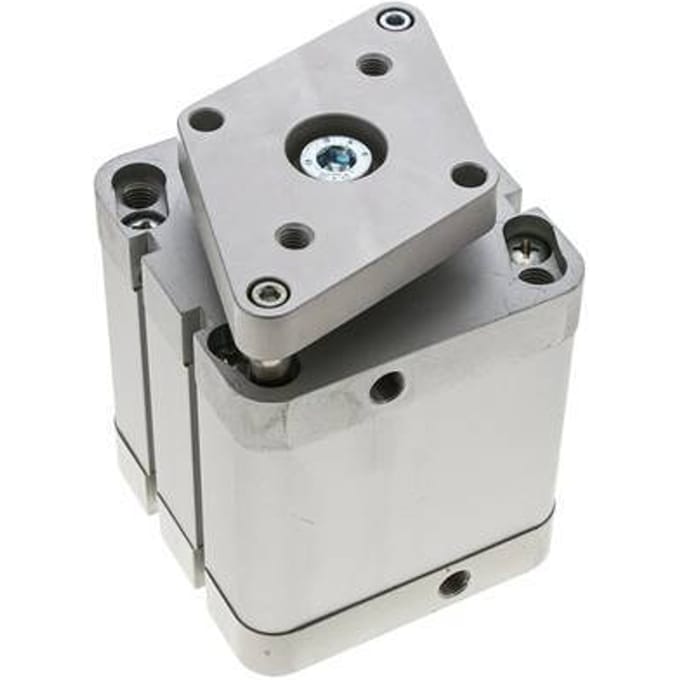 ISO 21287 Compacte Dubbelwerkende Cilinder 80-50mm - Magnetisch - Niet-roterend