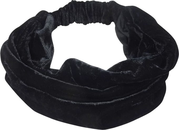 New Age Devi - Velvet haarband zwart
