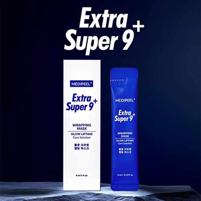 MEDI-PEEL Extra Super 9 Plus Aqua Glow Lifting Wrapping Mask 4 ml × 4 stuks
