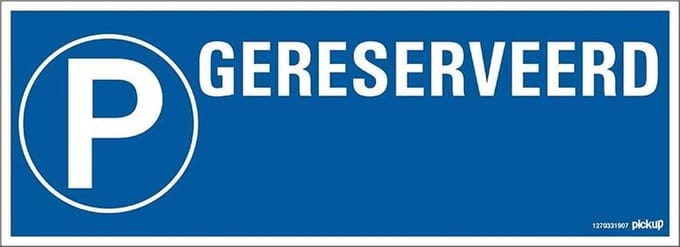 Pickup bord 33x12 cm - Gereserveerd + P