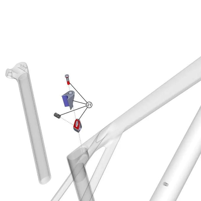 Zadelpen bevestigingsgereedschap Lapierre Xelius DRS