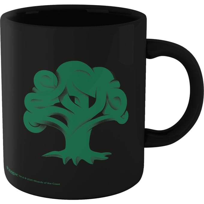 Magic: The Gathering Forest Mana Symbol Mug - Black