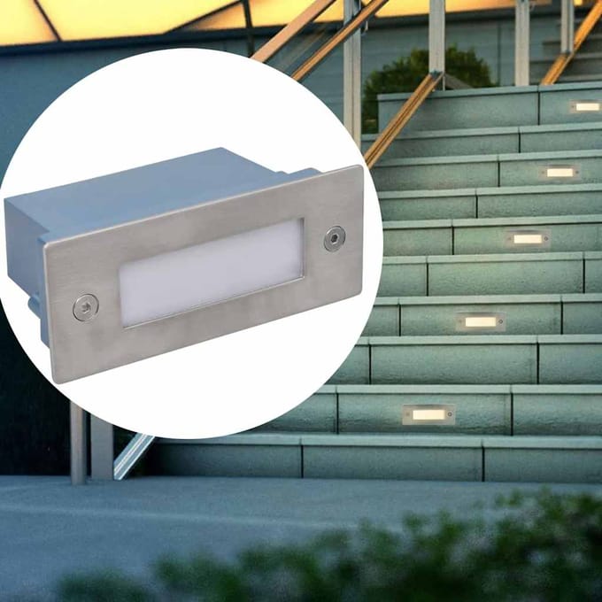 vidaXL Trapinbouwspots 12 st LED 44x111x56 mm