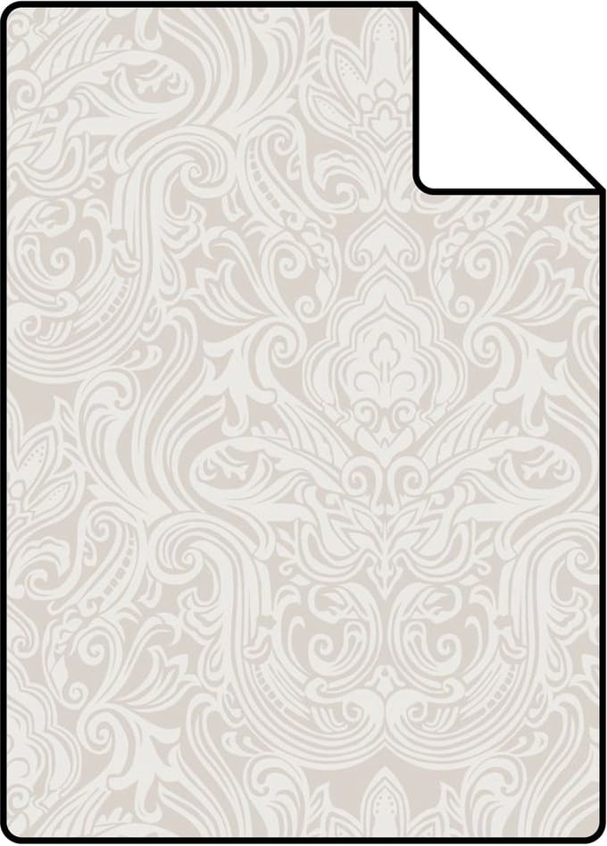 Proefstaal Origin Wallcoverings behang ornamenten lichtgrijs - 26,5 x 21 cm - 346530-S