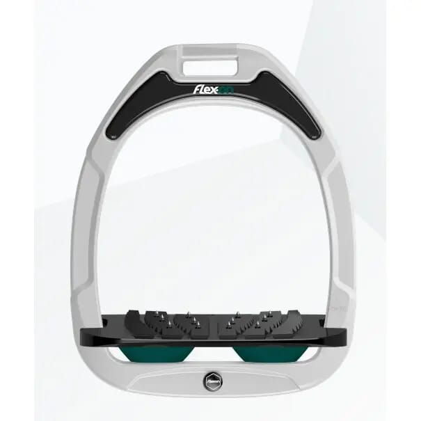 Ultra Grip Verstelbare stijgbeugels Wit/Zwart/Groen Flex-On Green Composite