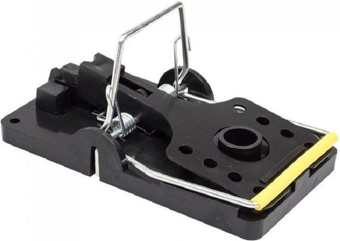 Muizenval - 2x stuks - muizenklem - kunststof - 14 cm - ongediertebestrijding