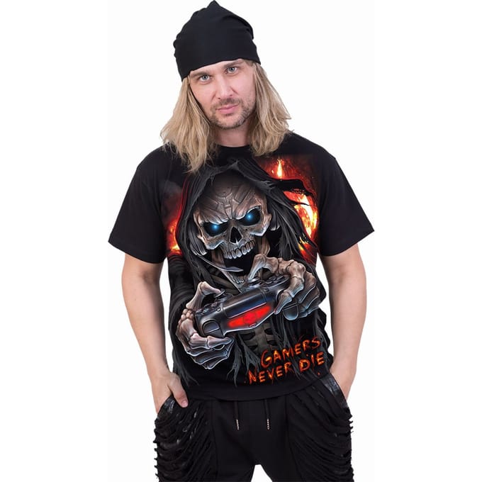 Spiral Unisex volwassen Respawn T-Shirt (Zwart)
