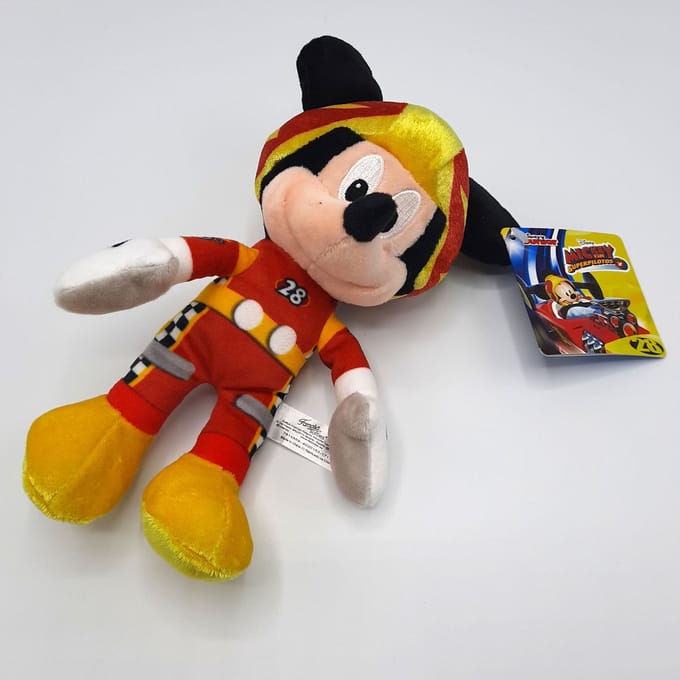 Mickey Mouse - Roadster Racers - Knuffel - Mickey - Pluche - 20 cm