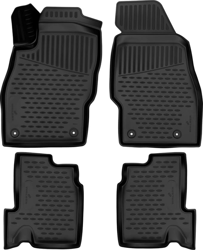 Walser Rubberen Voetmatten XTR geschikt voor Opel Adam (M13) 10/2012-02/2019
