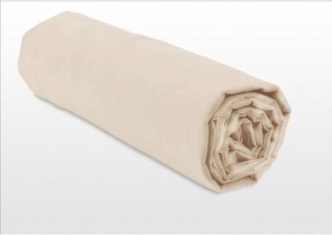 Lovely Home – 160 x 200 – Drap housse – Katoen – Beige clair