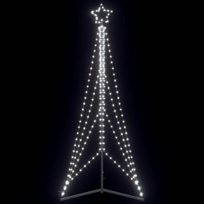 vidaXL LED-kerstboom 483 LEDs koud wit 240 cm