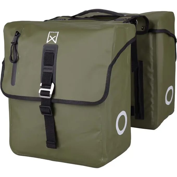Willex - Roubaix - Dubbele tas 28 liter - 100% waterdicht - Matgroen - Laptop