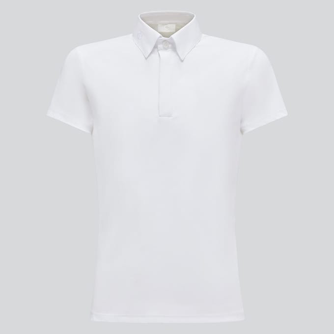 Cavalleria Toscana Jersey Button Wedstrijd Polo Boys S Wit