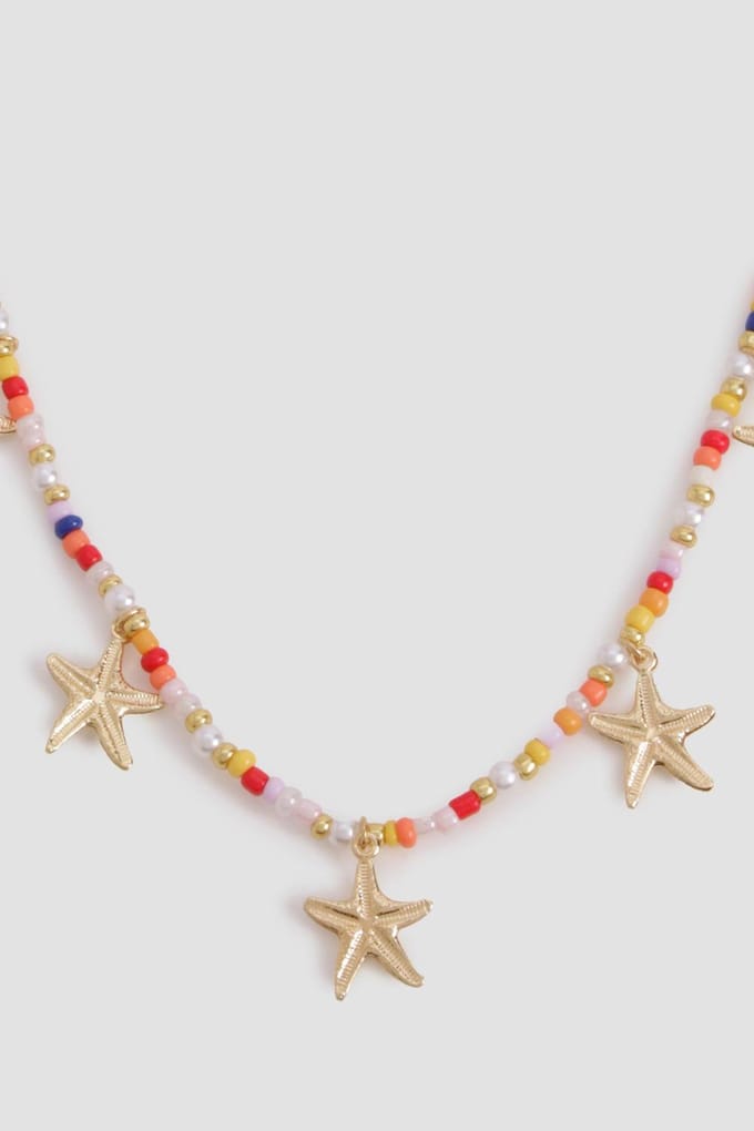 boohoo Dames Gebeaderde zeesterbedelketting