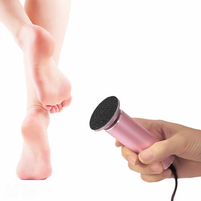 Foot Callus Remover - Electric Foot File with 60pcs Replaceable Sandpaper Discs for Dead Hard Cracked Skin