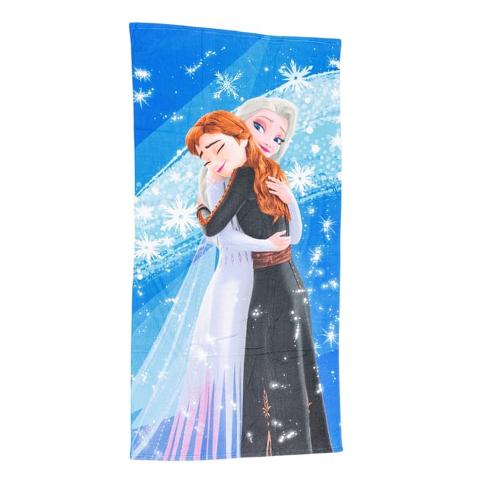 Frozen handdoek polyester blauw 70x140cm