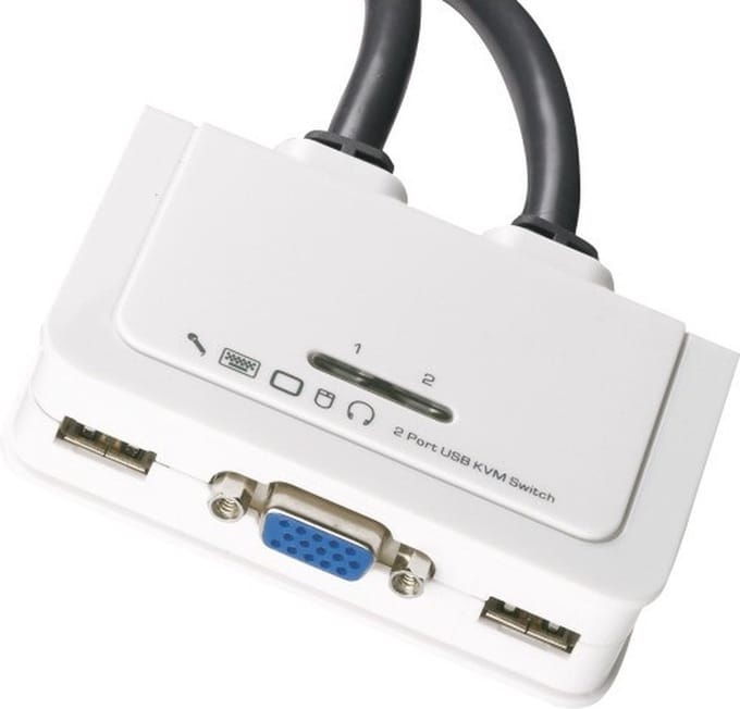 EFB Elektronik EB977 KVM-switch Wit