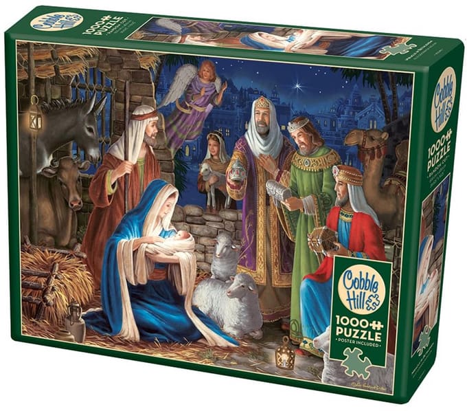 1000 stukjes puzzel wonder in Bethlehem met referentieposter - Deluxe
