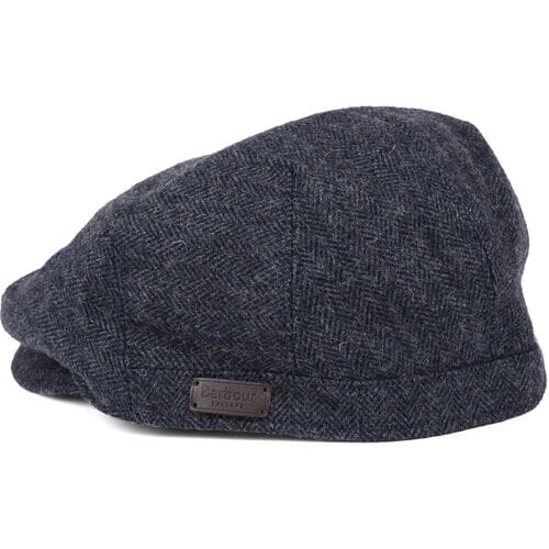 Barbour Barlow Flat Cap Herringbone Donkerblauw (navy) - Maat M - Heren