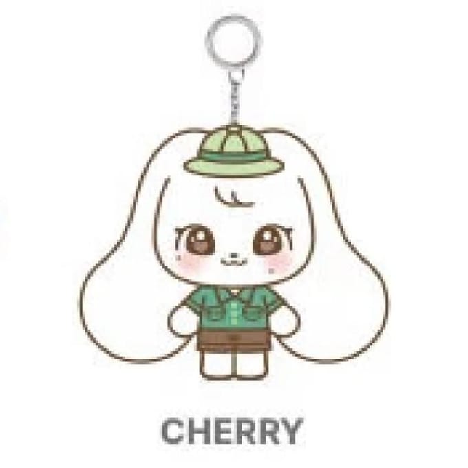 IVE COLLAB met EVERLAND - [ForEVER IVE] OFFICIEEL MD MINIVE CAST PLUCHE SLEUTELHANGER JANGWONYOUNG gray