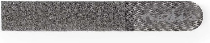 Nedis Klittenband Kabelbinder - Polybag - Grijs - 10 Stuks