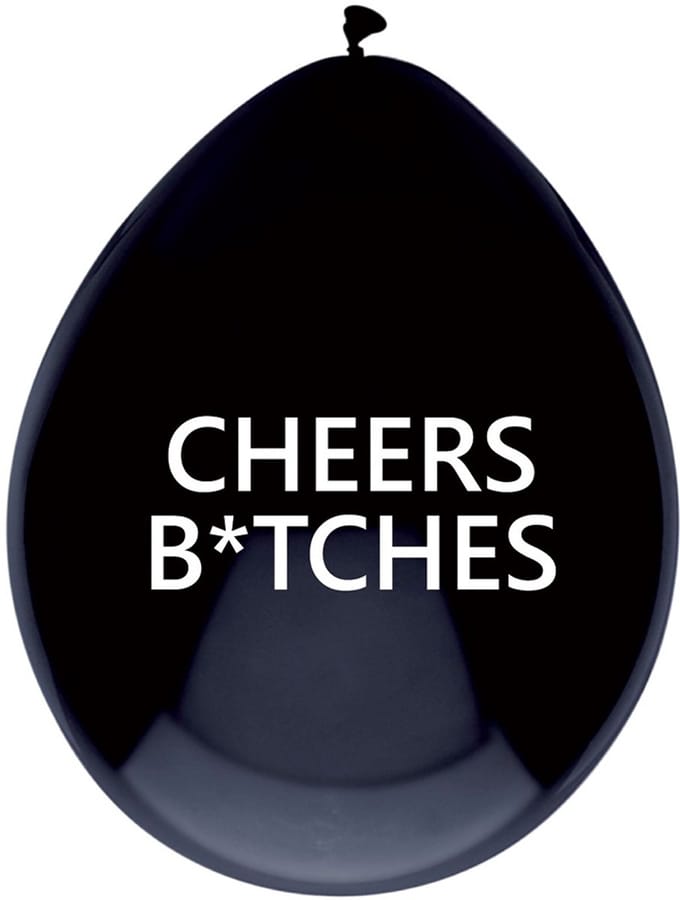 Ballonnen Cheers B*tches (6 stuks)