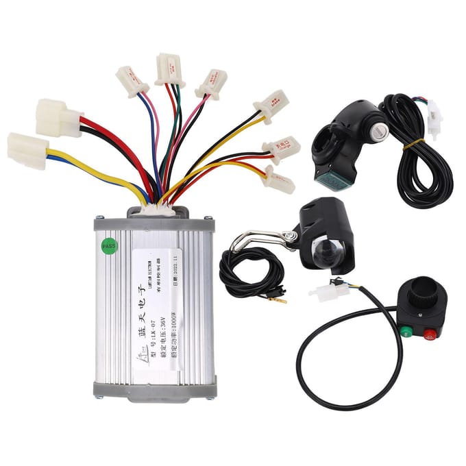 Elektrische Fiets Gashendel Controller Kit 1000W Onderspanningsbeveiliging Geborstelde Controller Kit met gray