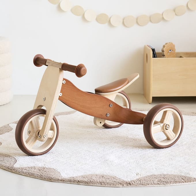 Petite Amélie Houten loopfiets 1 jaar | «Noyer» | Walnoot