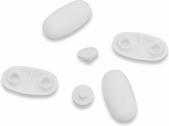 FSW-Products - 6 Stuks - WC Buffers Set - ABS - Buffer voor Wc - Wc-bril beschermen - Vervangbare - Closet - Closetbuffer Ovaal - Stootdoppen