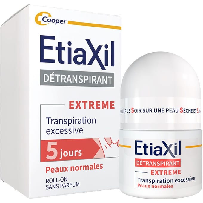 ETIAXIL - Deodorant Behandeling tegen overmatig zweten Oksels EXTREME Normale huid 15 Roller