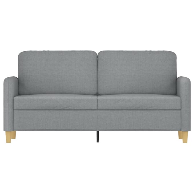 Vidaxl Bank 2-zits, Lichtgrijs, 140 Cm, Bekleed met Stof