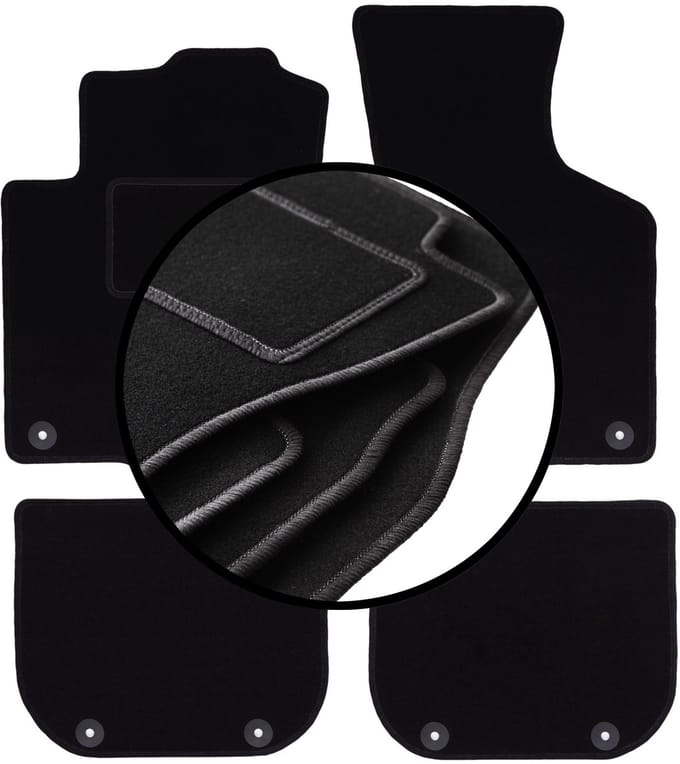 Complete set veloursmatten voor: Audi A3 8L hatchback (1996-2001)