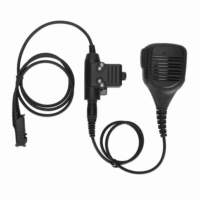 Schoudermicrofoon 7,1 mm Stekker Walkie Talkie Luidspreker Microfoon met U94 PTT voor MOTOROLA XiR P6600 P6620