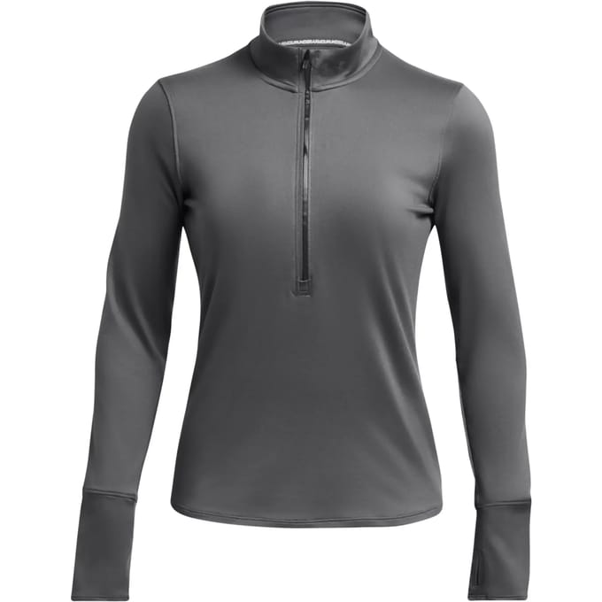 Under Armour Qualifier Run Fleece Met Halve Rits Grijs M Vrouw