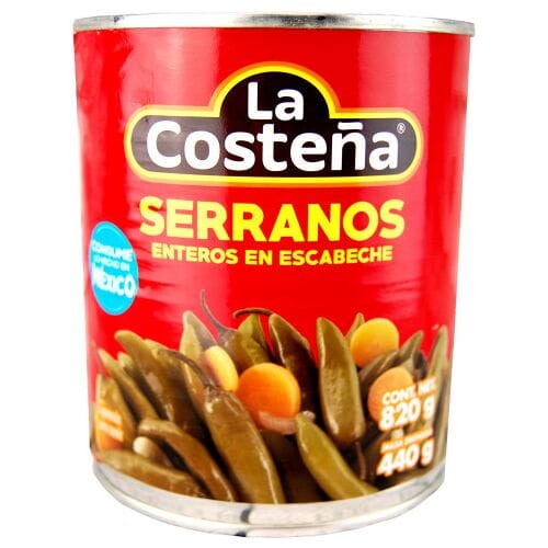 La Costena Serrano Chillies 800g