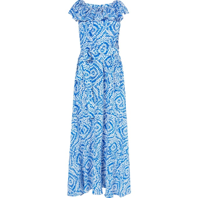 IZIA Maxi-jurk met print Dames blauw