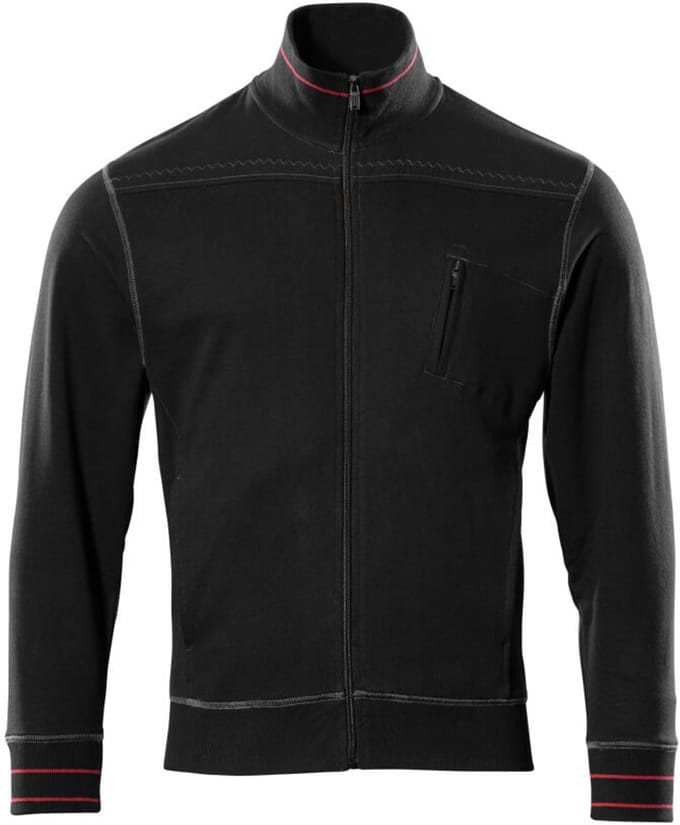 Mascot Frontline Sweatshirt met rits 50353-834 - Zwart - M