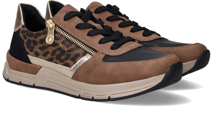 Rieker - Sneakers Laag Middel Bruin Middelbruin 39
