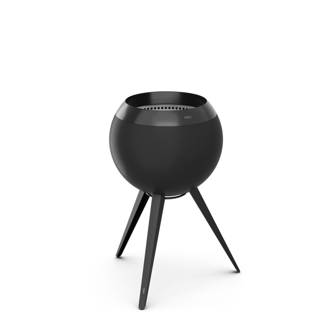 Höfats - MOON 45 volledig zwarte plancha grillset hoog