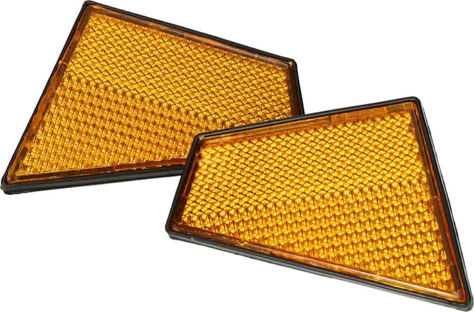 Reflectoren voor Peugeot 103 SP, SPX, RCX oranje (met bout)