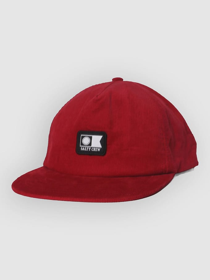 Salty Crew Flagship Cord Snapback Pet Rood Man