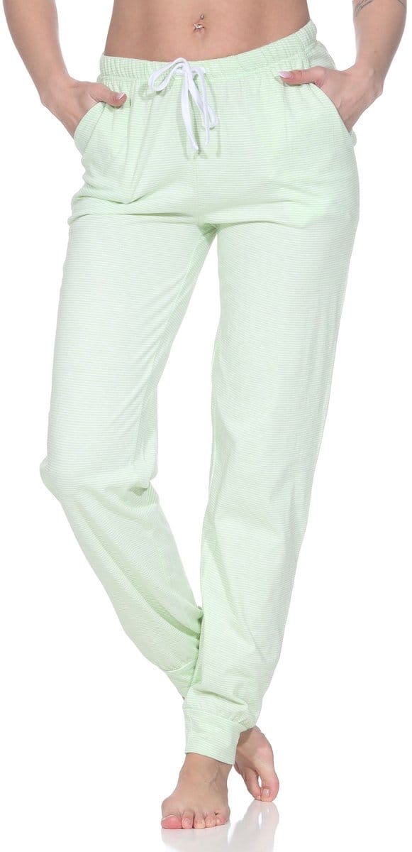 Dames pyjamabroek lang mix & match in effen kleur - perfect te combineren