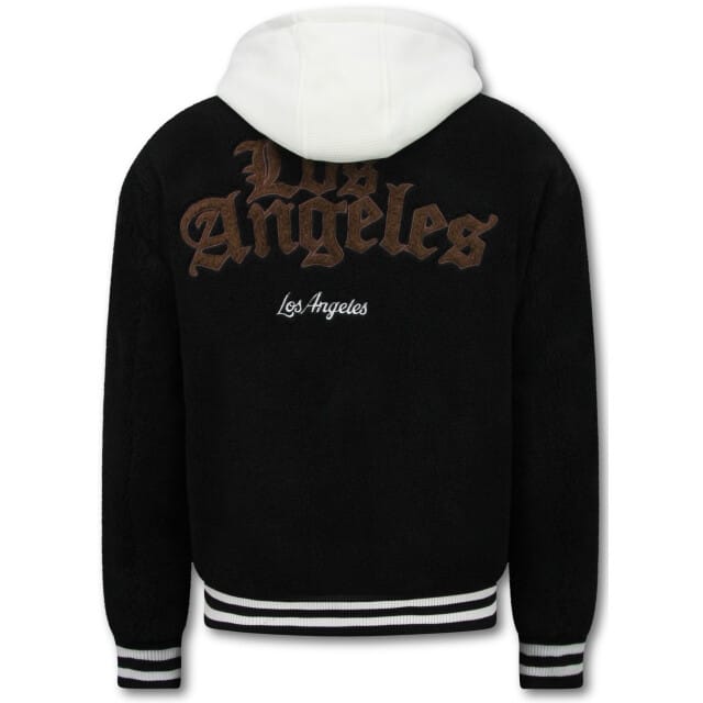 Oversized Baseball Jacket - Teddy Jas - Tussenjas Heren - 535 - Zwart