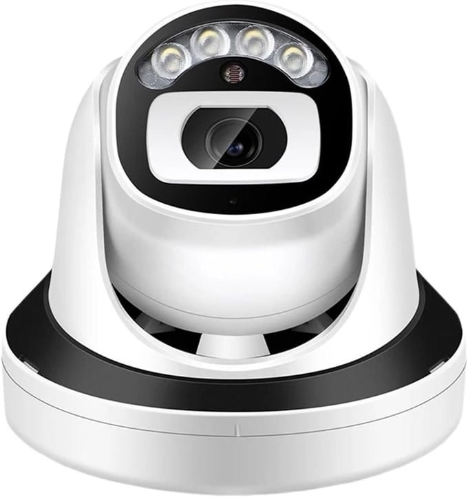 Beveiligingscamera - IP-camera - Huisbewaking - 5MP HD-resolutie - 25m Nachtzicht - Wit