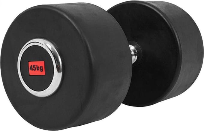 Gorilla Sports Dumbell - Vaste Halter - Gietijzer met Rubber coating - 45 kg