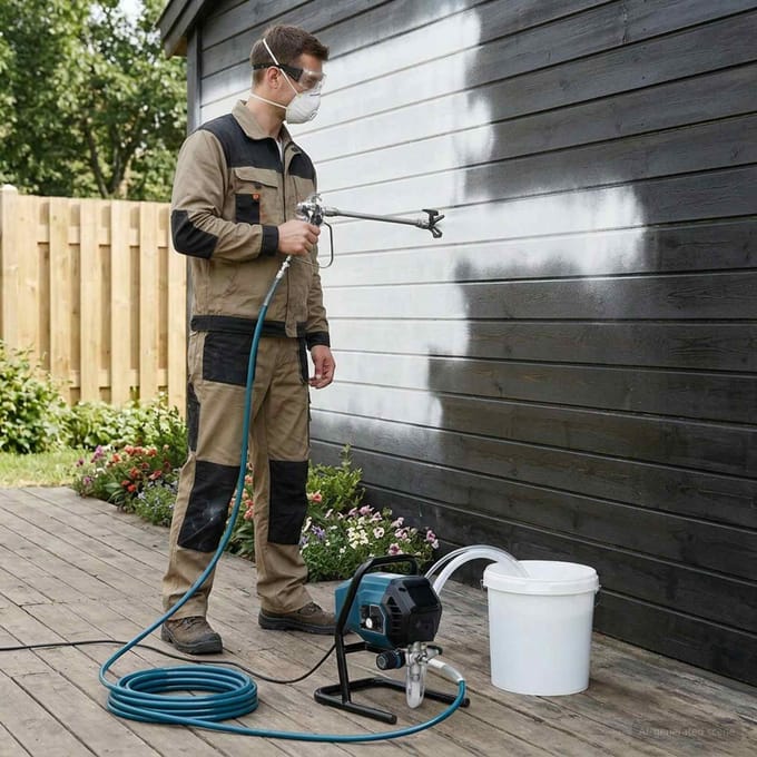 vidaXL - Airless - Verfspuit - 7,6 - m - Slang - 220V - 1,5 - L/min - 200 - Bar