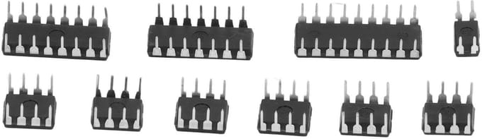 Dailygoods - 85 Stuks IC Assortiment Kit met Geïntegreerde Circuit Chips