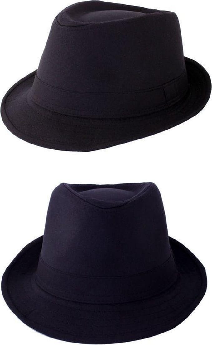 Gleufhoedje trendy zwart