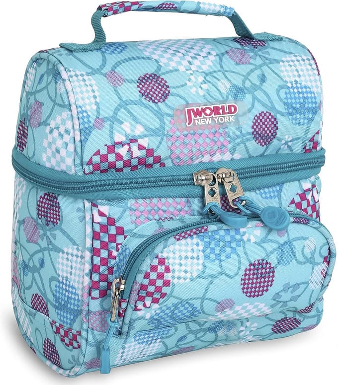 Lunchtas - Broodtrommel Tas - School Lunch - Compact Ontwerp - 9 centimeter - Meerkleurig